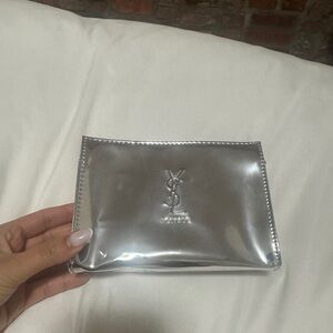 New YSL Beauty Pouch in silver